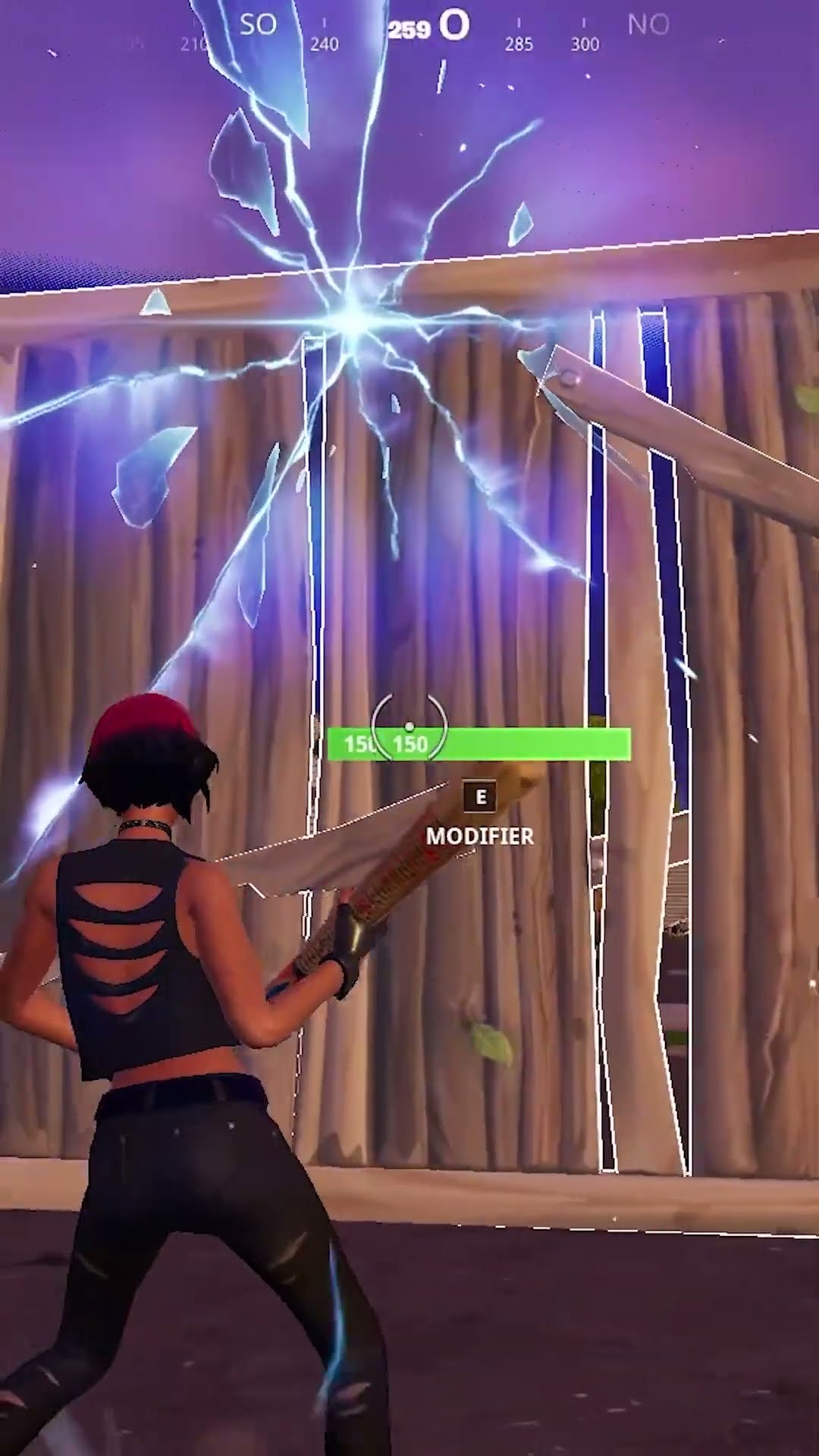 COMMENT PRENDRE UN ITEM EN PRENANT UNE FAILLE ! #fortnite #shorts
